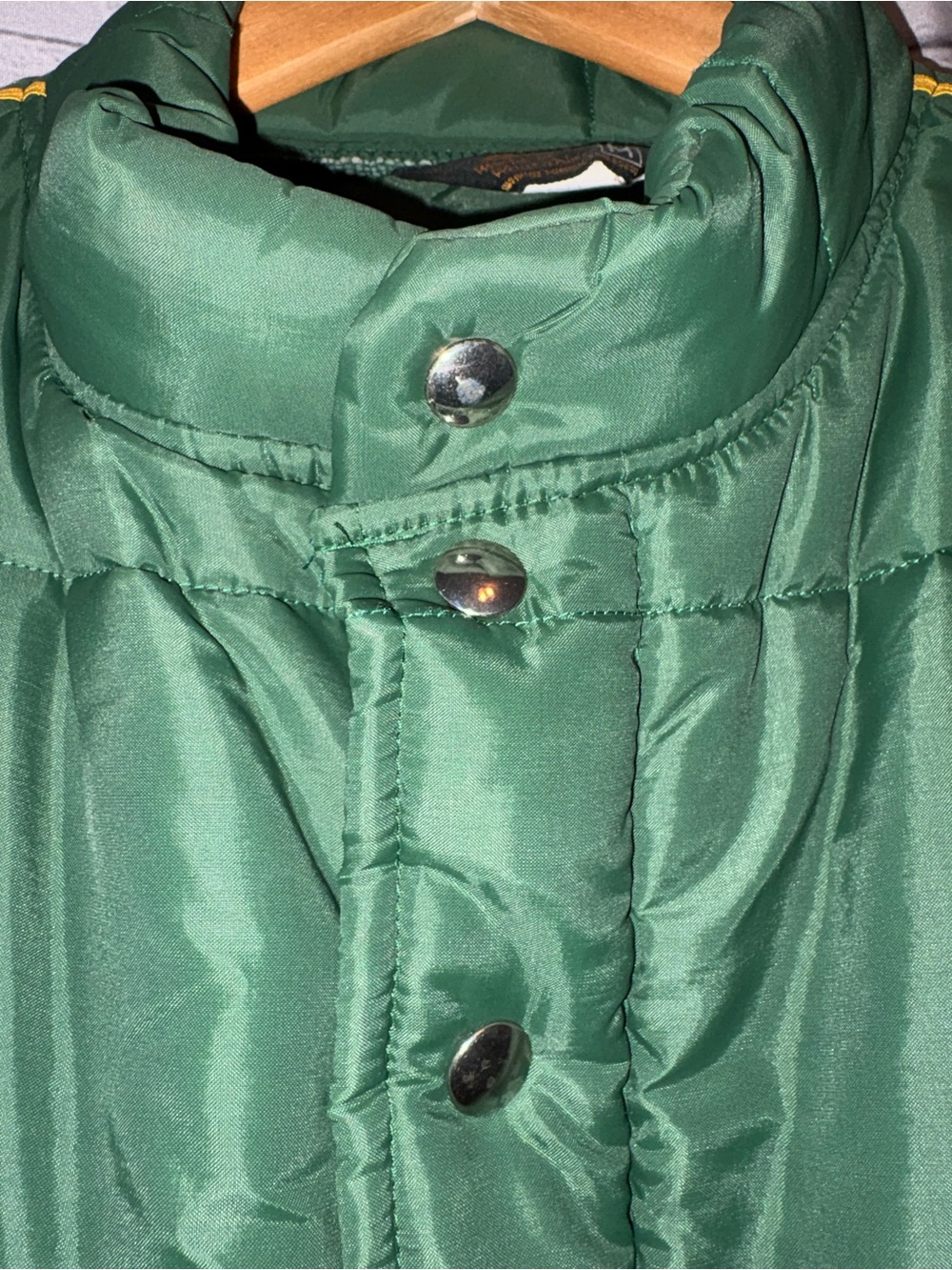 Dekalb Agricultural Swingster Satin Puffer Jacket Puffy Coat Vintage Retro Farm - Picture 5 of 16